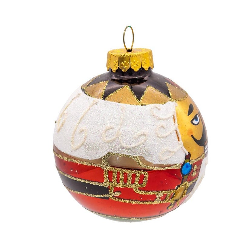 Kurt S. Adler Kurt Adler Nutcracker Design Glass Ball Ornament, 65mm, Set of 4 - Image 2